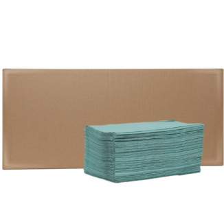 Prosop celuloza pliat tip V VERDE, 1 strat, 150 foi.pach., 20 pach./bax 