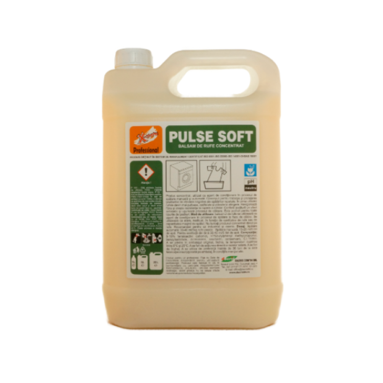 Balsam profesional pentru rufe Pulse Soft 5 L