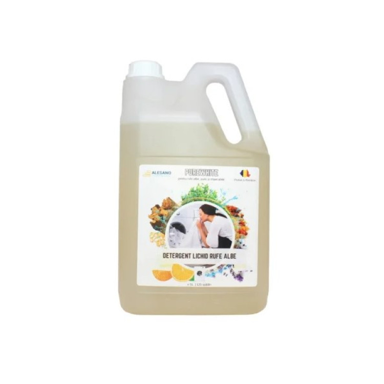 Detergent automat lichid profesional pentru rufe albe 5 L